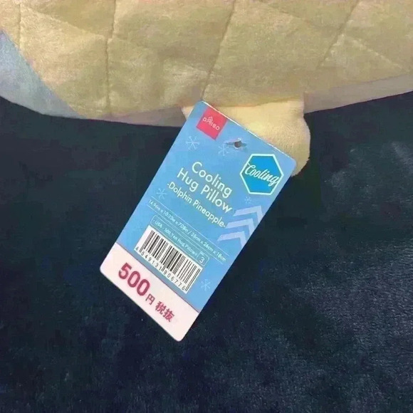 Cooling Hug Pillow - dolphin pineapple NWT - Picture 3 of 4